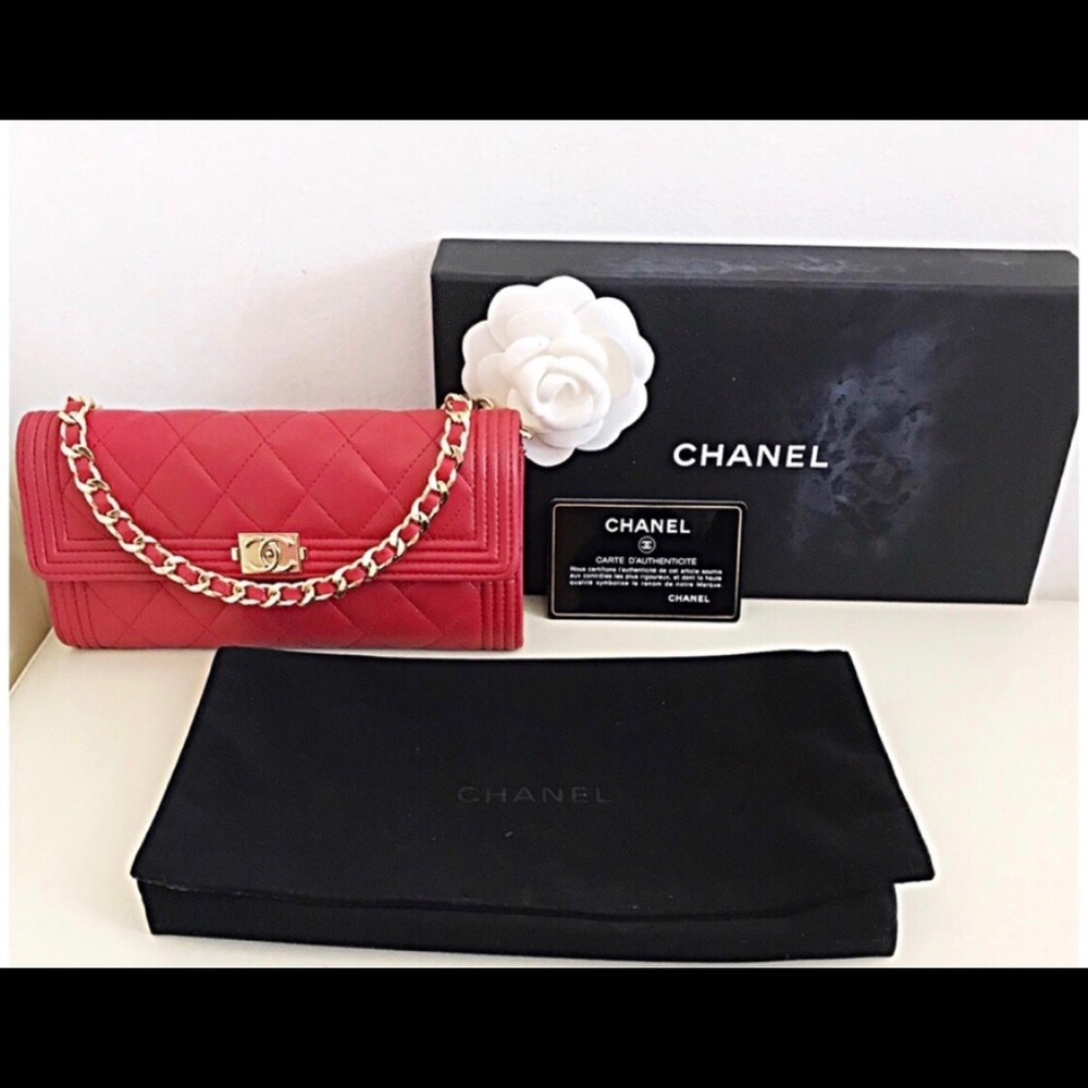 Authentic Chanel Boy Wallet